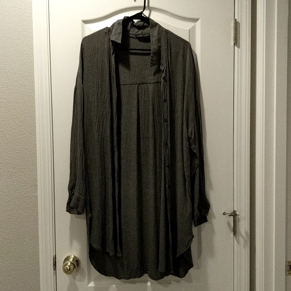 Zara Gray oversized blouse